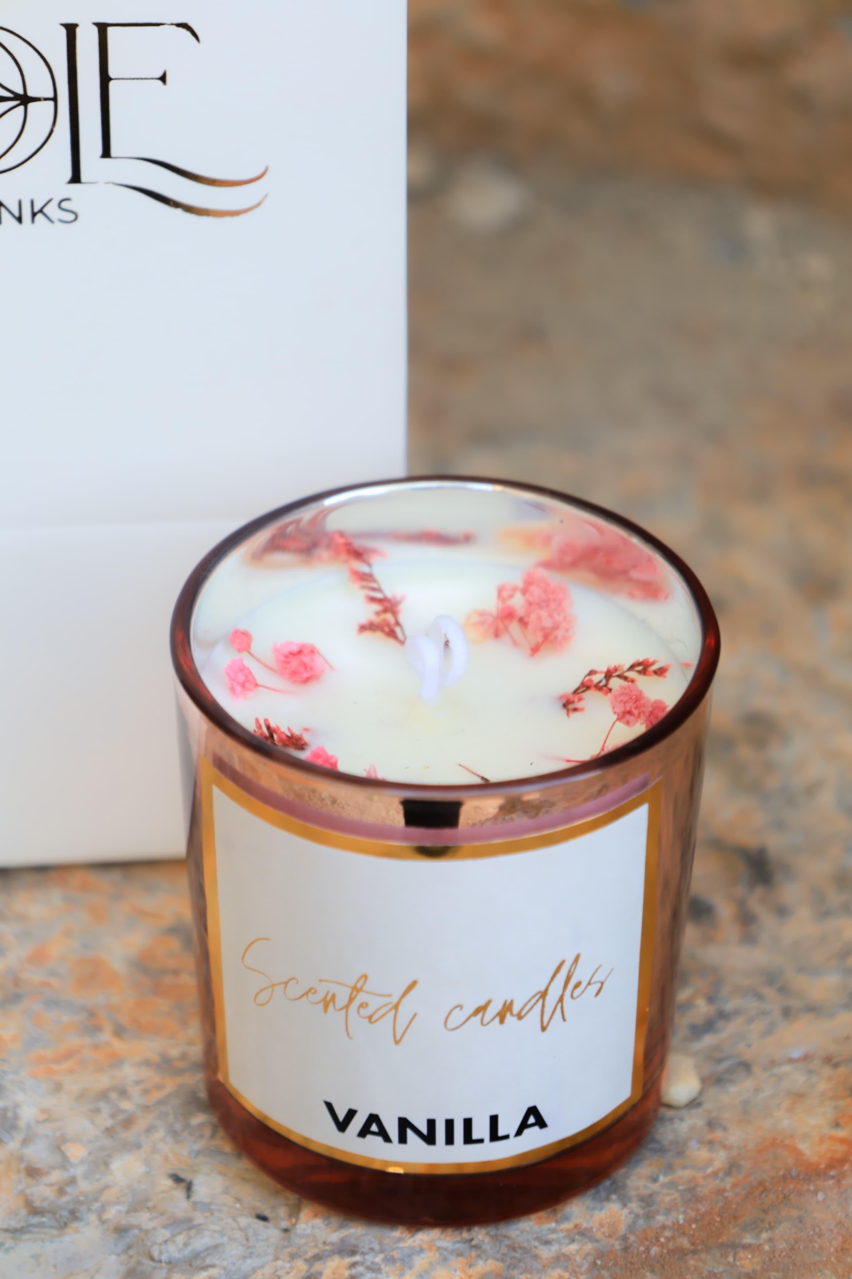 Vanilla candle scented Jar